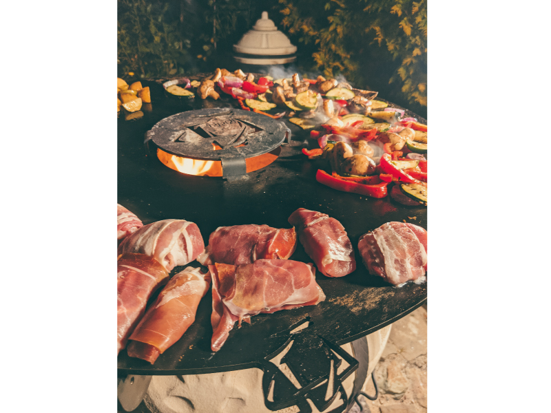 Stalen grillplaat - plancha - Ø 70 cm - Afbeelding 3
