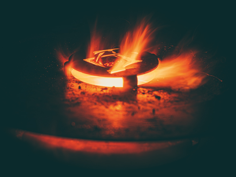 Stalen grillplaat - plancha - Ø 70 cm - Afbeelding 4