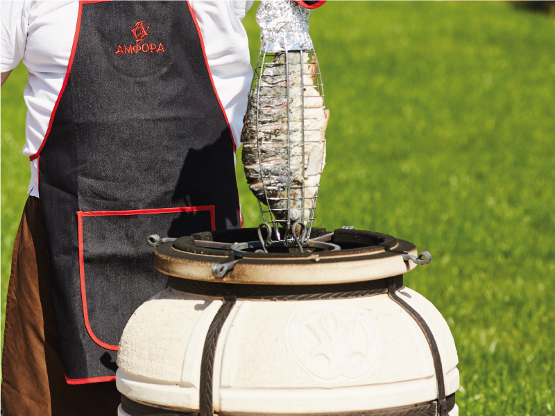 Visrooster - visgrill – klemrooster – RVS - Afbeelding 3