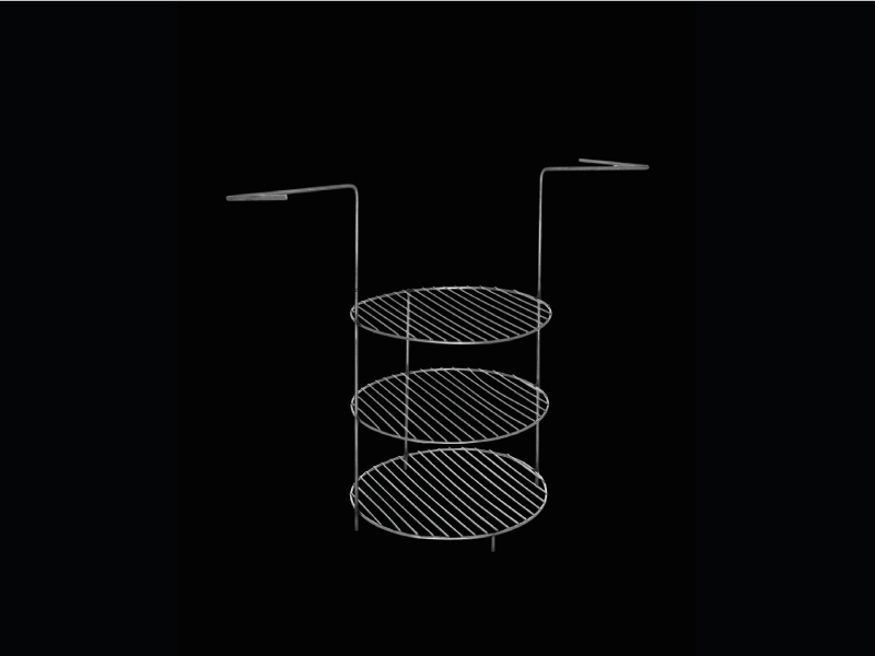 3-laags RVS grillrooster M - Ø 22 cm