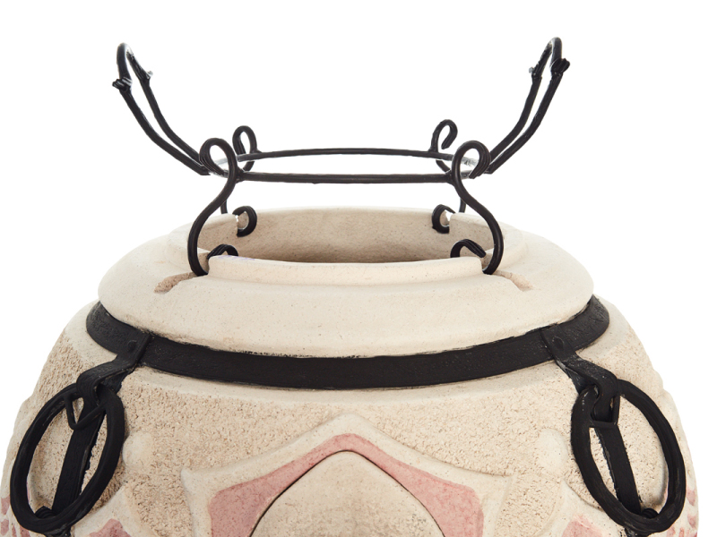 Gietijzeren tandoor opzetstuk voor pan, pot, kazan